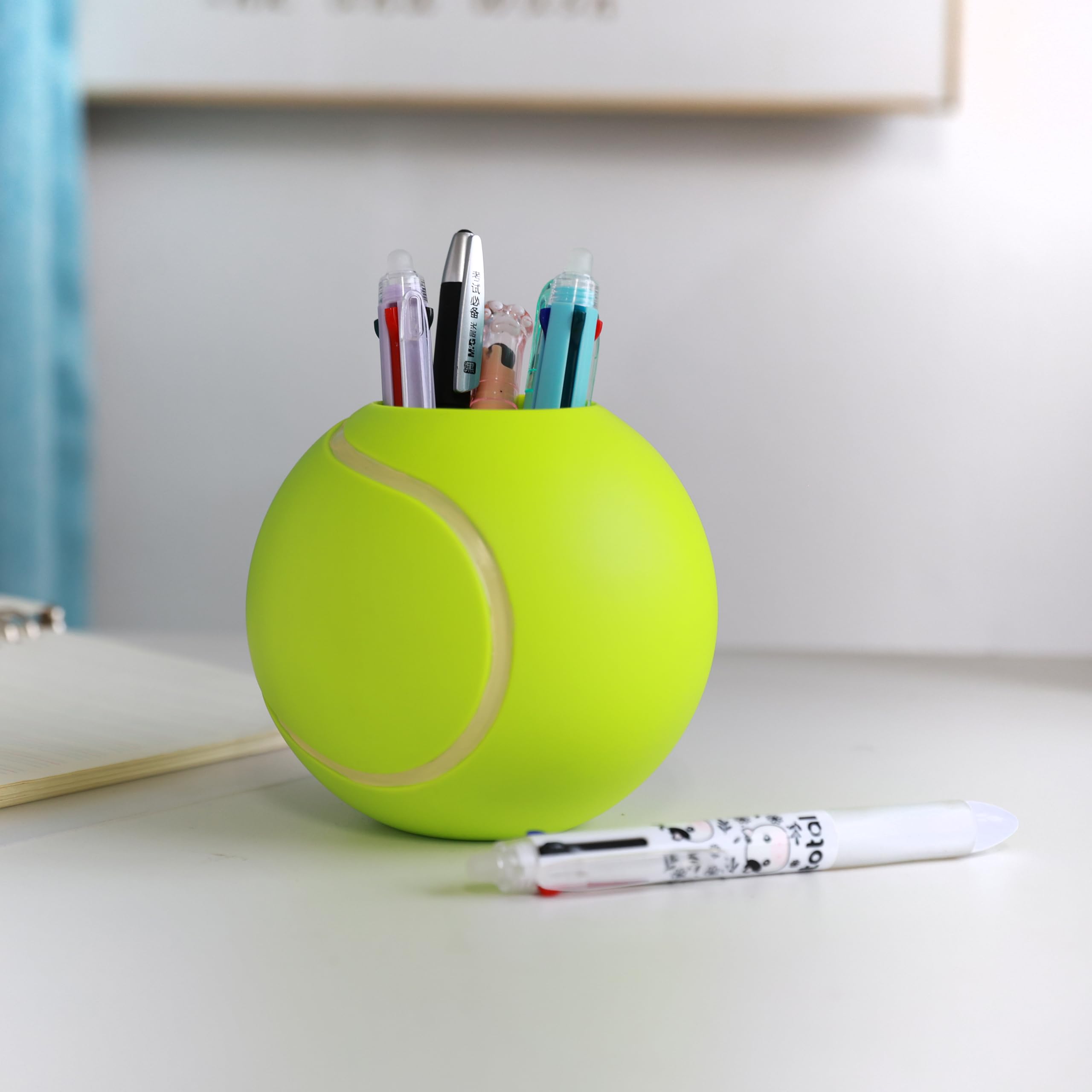 I-TOTAL - 3D Pen Holder - Kawaii Style Desk Organizer for Pens and Accessories, Gift Idea (TENNIS) - Image 2