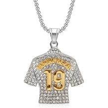 Pardofelis Fu ball Anh nger Trikot, Nr.7/10 Fussball Jersey Halskette Gold Silber Kette Fussball Anh nger, Fu balltrikot Anh nger Kette f r Herren und Jungen