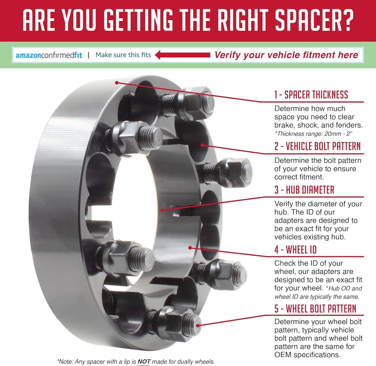 Wheel Accessories Parts 2 Pcs Dual Drilled Wheel Spacers 6x5.50 6x135mm 1.50 Inch Thick 108mm Hub M14x1.5 14x1.5 Thread Stud Fits Chevy and GMC 1500 Wheel to Ford F-150
