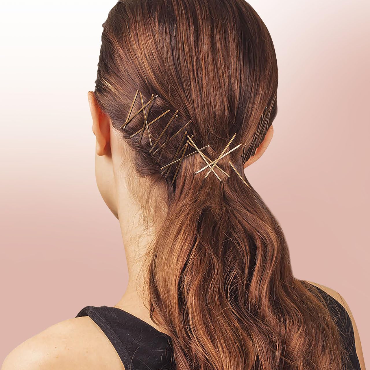 Kitsch Blonde Bobby Pins - 1.87 Inches | Ideal for Blonde, Thick & Thin Hair | Hair Styling Accessories for Kids, Girls and Women | Stylish and Secure Hair Pin - 45 pcs