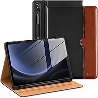 Vista 14 de DTTO Funda para Samsung Galaxy Tab S9 FE 5G de 10.9 pulgadas/Galaxy Tab S9 de 11 pulgadas lanzada en 2023, funda de cuero de alta calidad