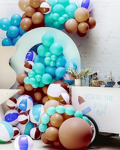 Miniatura 5 de Styirl Globos marrones de 105 pulgadas, 70 globos de fiesta de cumpleaños para Halloween, Navidad, decoraciones de graduación, globos marrones para