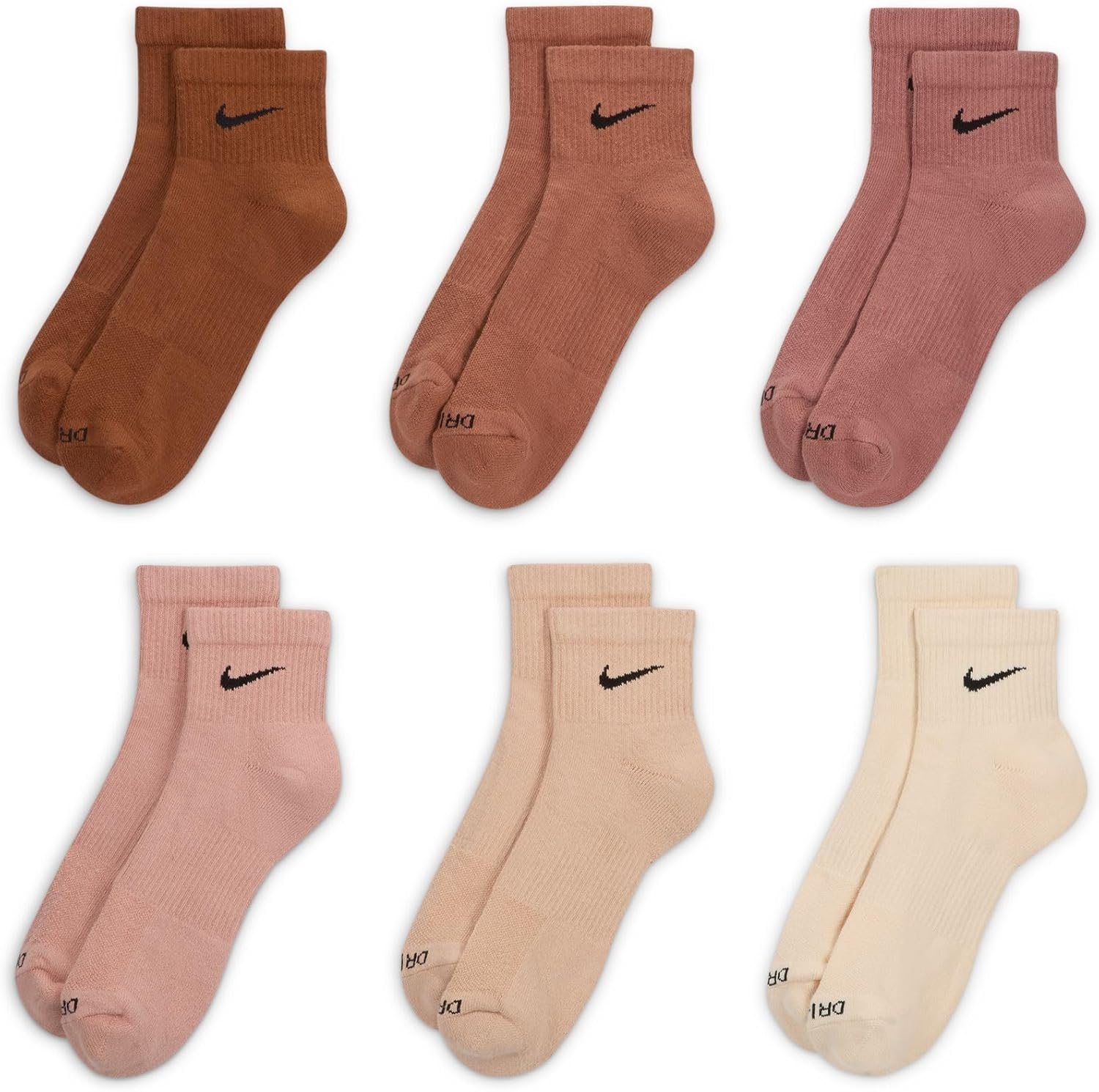 Nike Women's Everyday Plus Cushioned Socks 6 Pack