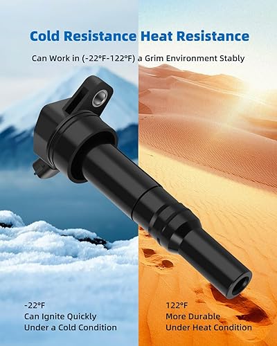 Vista 132 de ECCPP DG500 6 bobinas de encendido con 6 bujías de iridio 3951 para Ford para Mazda para Mercury 500 Freestyle para Mariner Taurus Escape Tribute