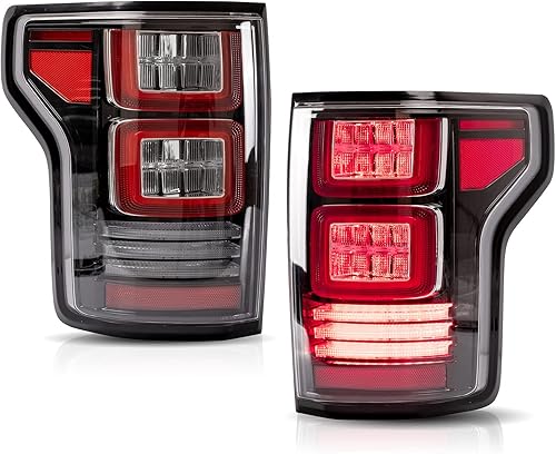 Miniatura 9 de VLAND Conjunto de luces traseras para Ford F-150 2009-2014, montaje de lámpara trasera con señal de giro, luces de reversa, enchufar y usar,