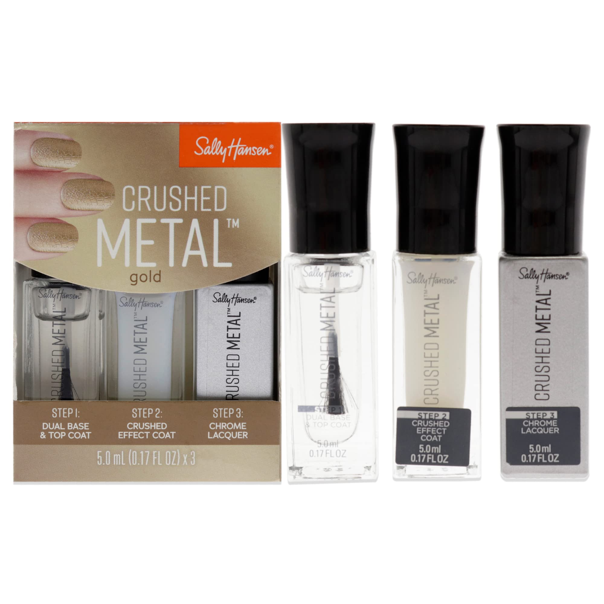 Sally Hansen Crushed Metal Nail Polish Gold 0 5 Fluid Ounce