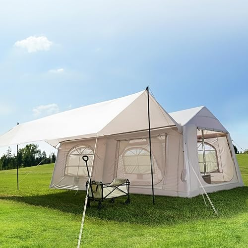 ABORON Tienda de campaña inflable para 2681012 personas, tienda de campaña inflable de fácil instalación con bomba de mano, PU3000mm impermeable y