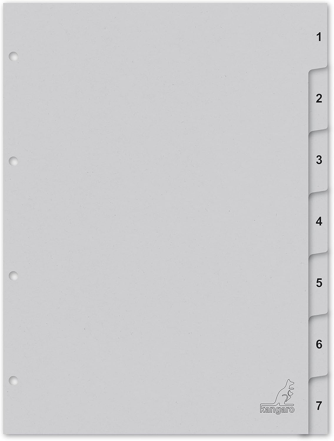 kangaro Karton-Register ECO, Zahlen 1-7, DIN A4, 7-teilig K407C bei günstig kaufen