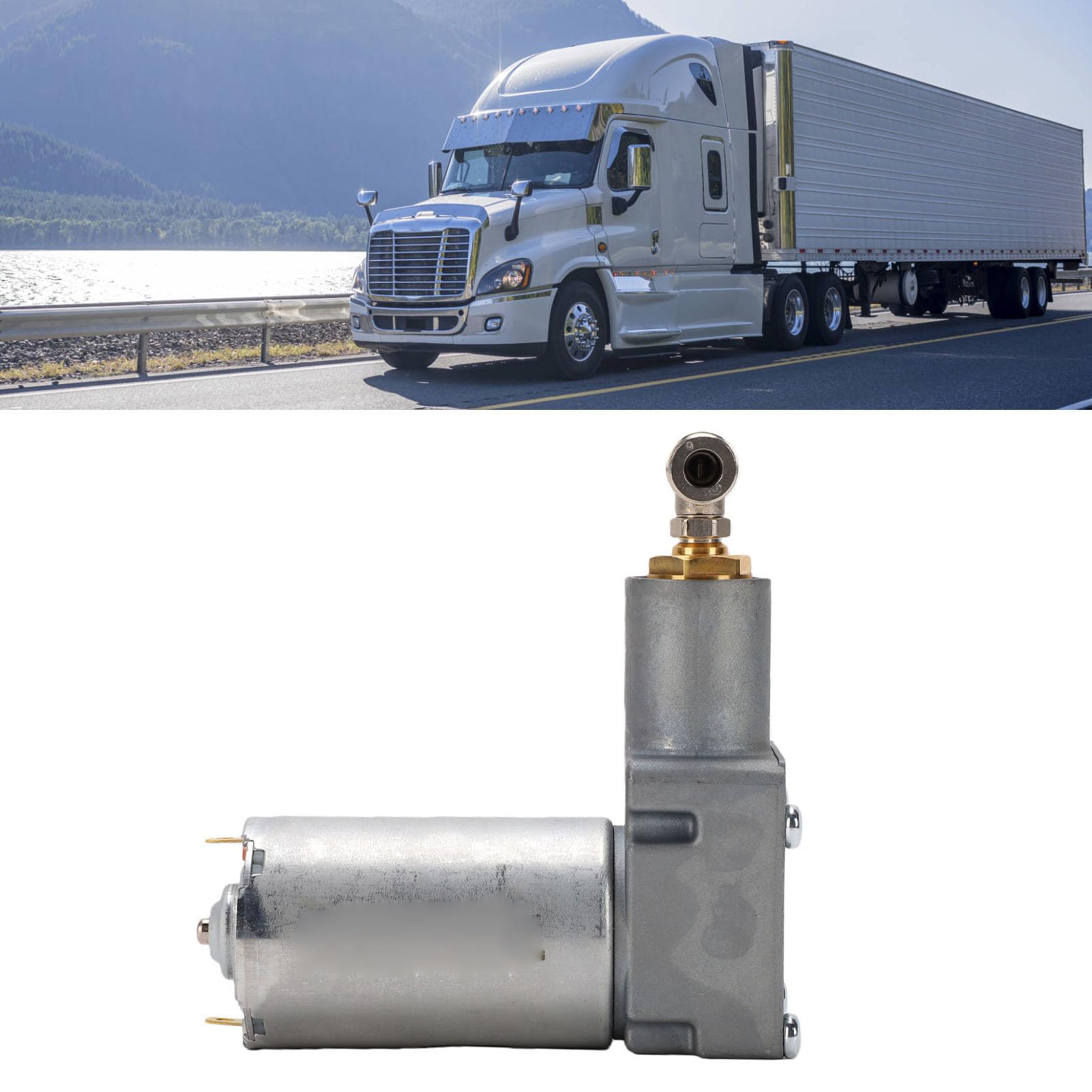 Compresseur de Siège Pneumatique 12 V, Moteur en Métal Robuste pour Camion avec Absorption des Chocs, Installation Facile pour Sièges Conducteur à Suspension Pneumatique