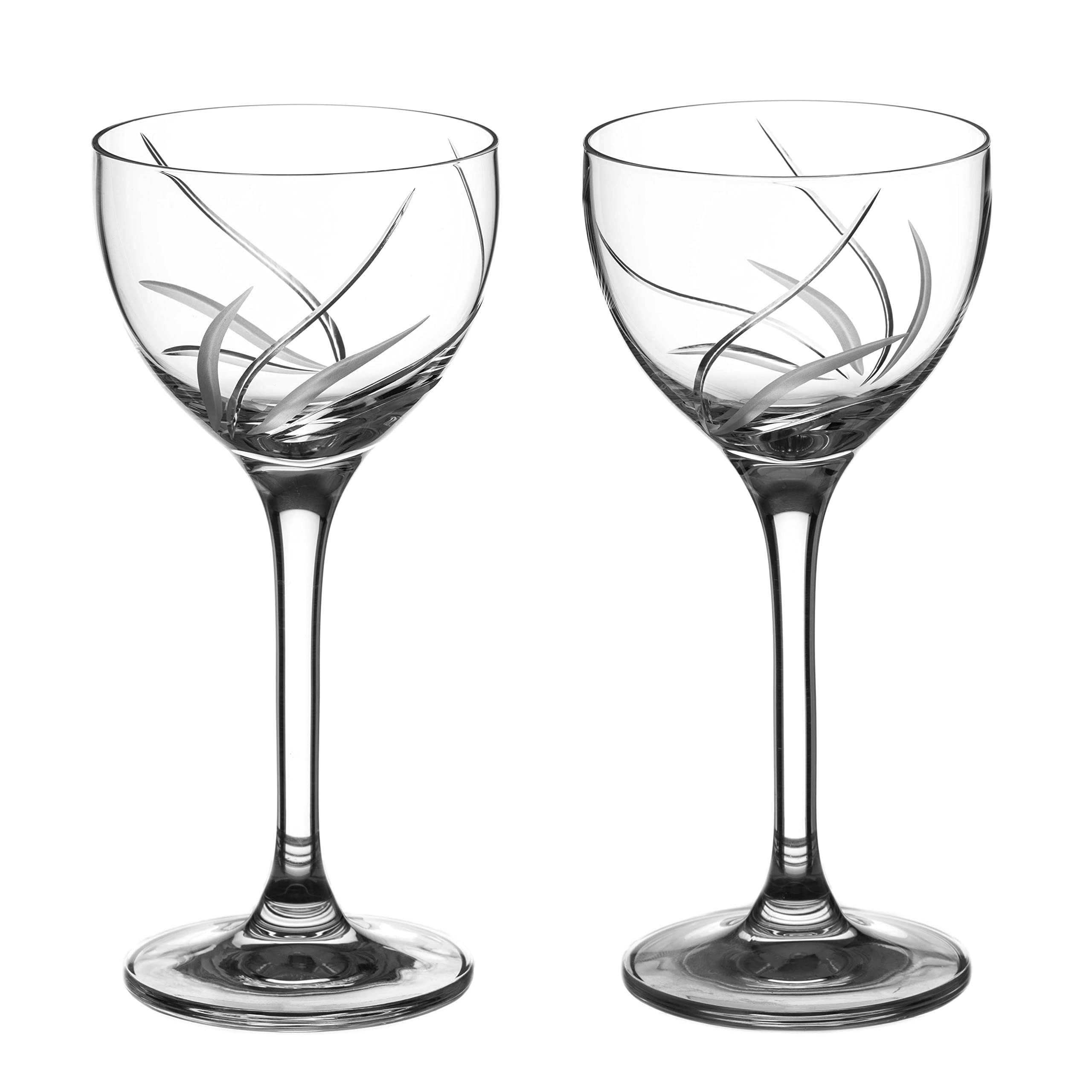 Verres à cocktail en cristal 150 ml DIAMANTE Meadow Nick Nora verres apéritifs ciselés