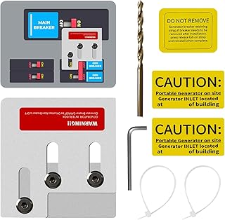 Generator Interlock Kit Compatible with Square D QO or Homeline 150 or 200 amp Panels ，1 3/8 inches Spacing Between Main and Generator Breaker，Professional and Interlock Kit(1set)