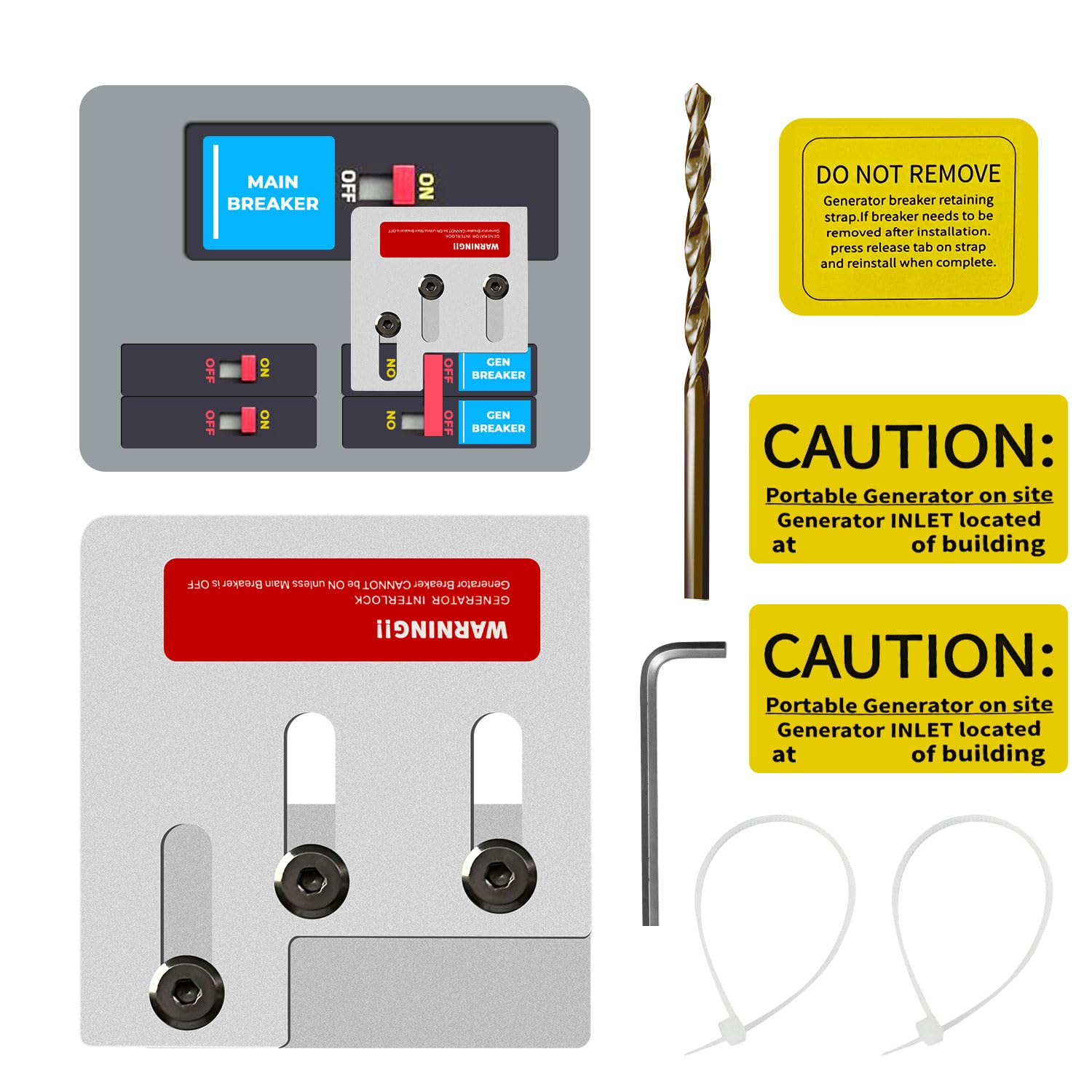 Generator Interlock Kit for Square D Panels: Safe Backup Power for Garden Tools & Lights During Outages