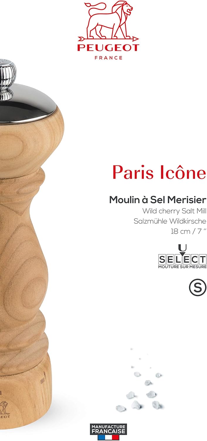 Peugot Paris Icone 7 inch u'Select Salt Mill, Wild Cherry