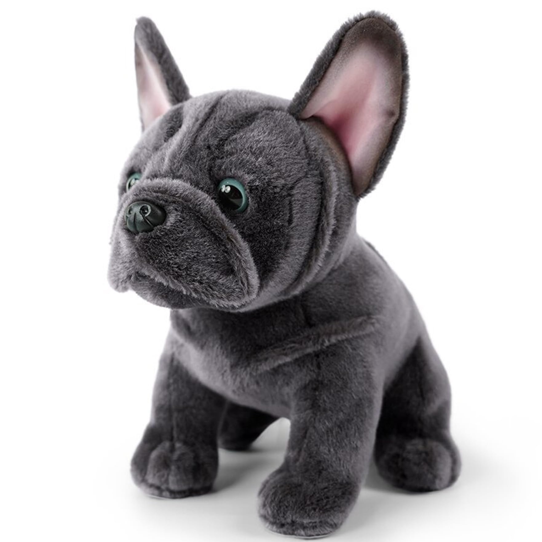 Otbushit 8.7 inch French Bulldog Plush, Realistic French Bulldog Stuffed Animal Cute Soft Puppy Plush Toy for Boys and Girls