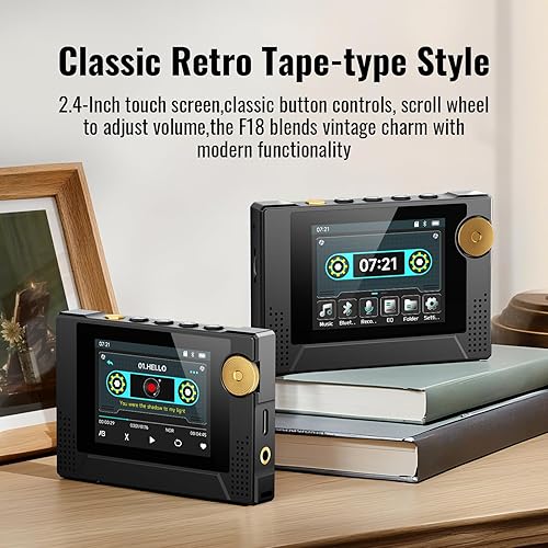 Miniatura 2 de Reproductor MP3 de 64 GB con Bluetooth 5.3, altavoz HD, radios FM de banda de frecuencia favorita, reproductor de música MP4 portátil de 50 horas de