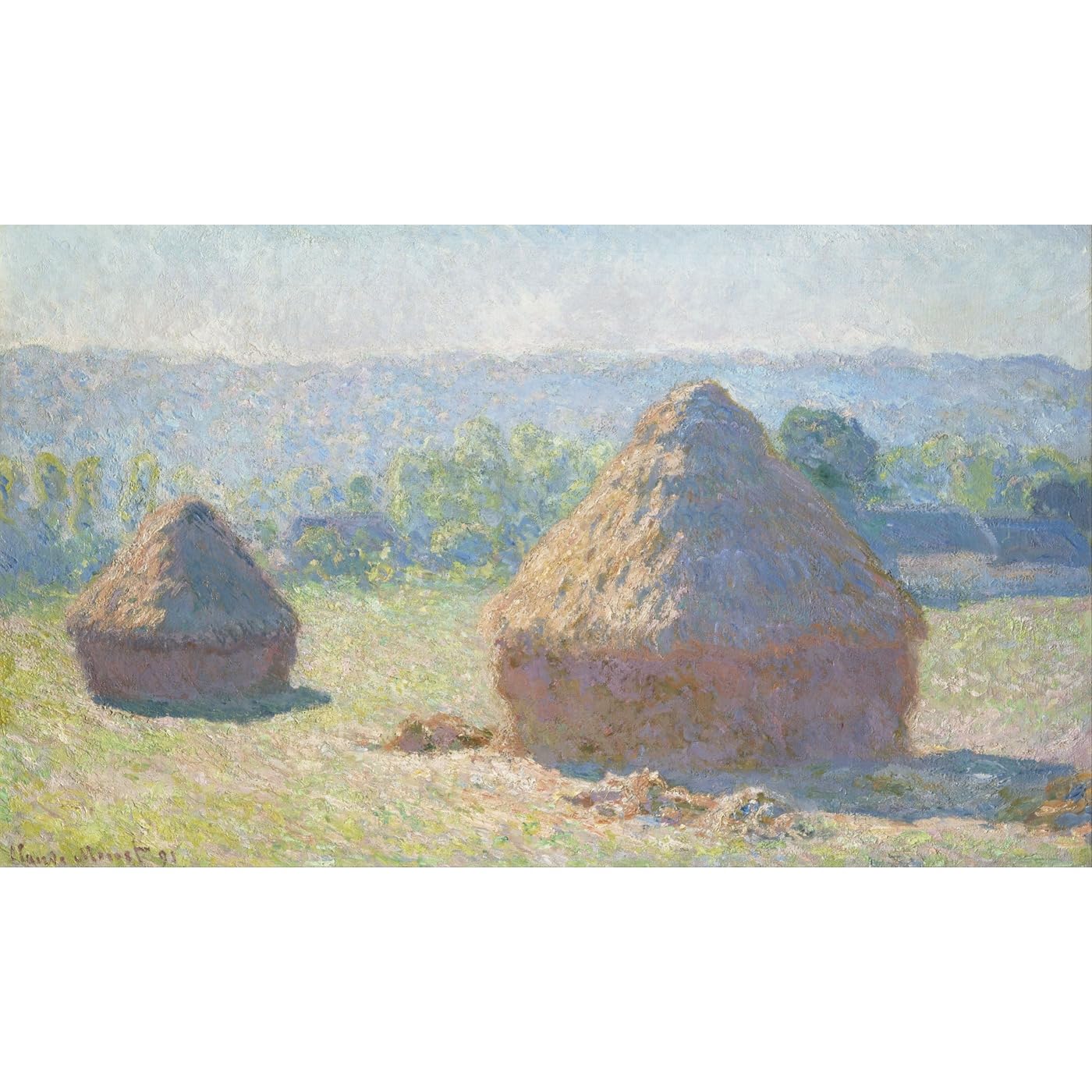 Poster Monet Haystacks pour une ambiance poétique et douce - 2