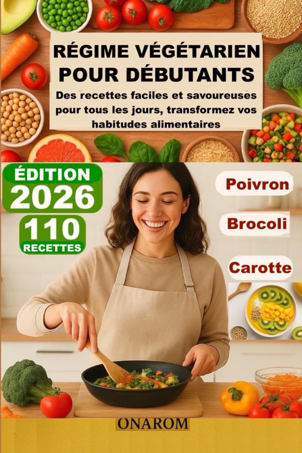 RÉGIME VÉGÉTARIEN POUR DÉBUTANTS: Des recettes faciles et savoureuses pour tous les jours, transformez vos habitudes alimentaires
