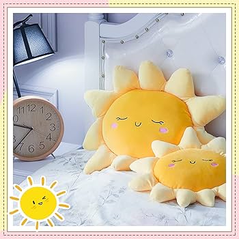 Amazon｜太陽の花の枕 ぬいぐるみソファクッション枕 かわいい