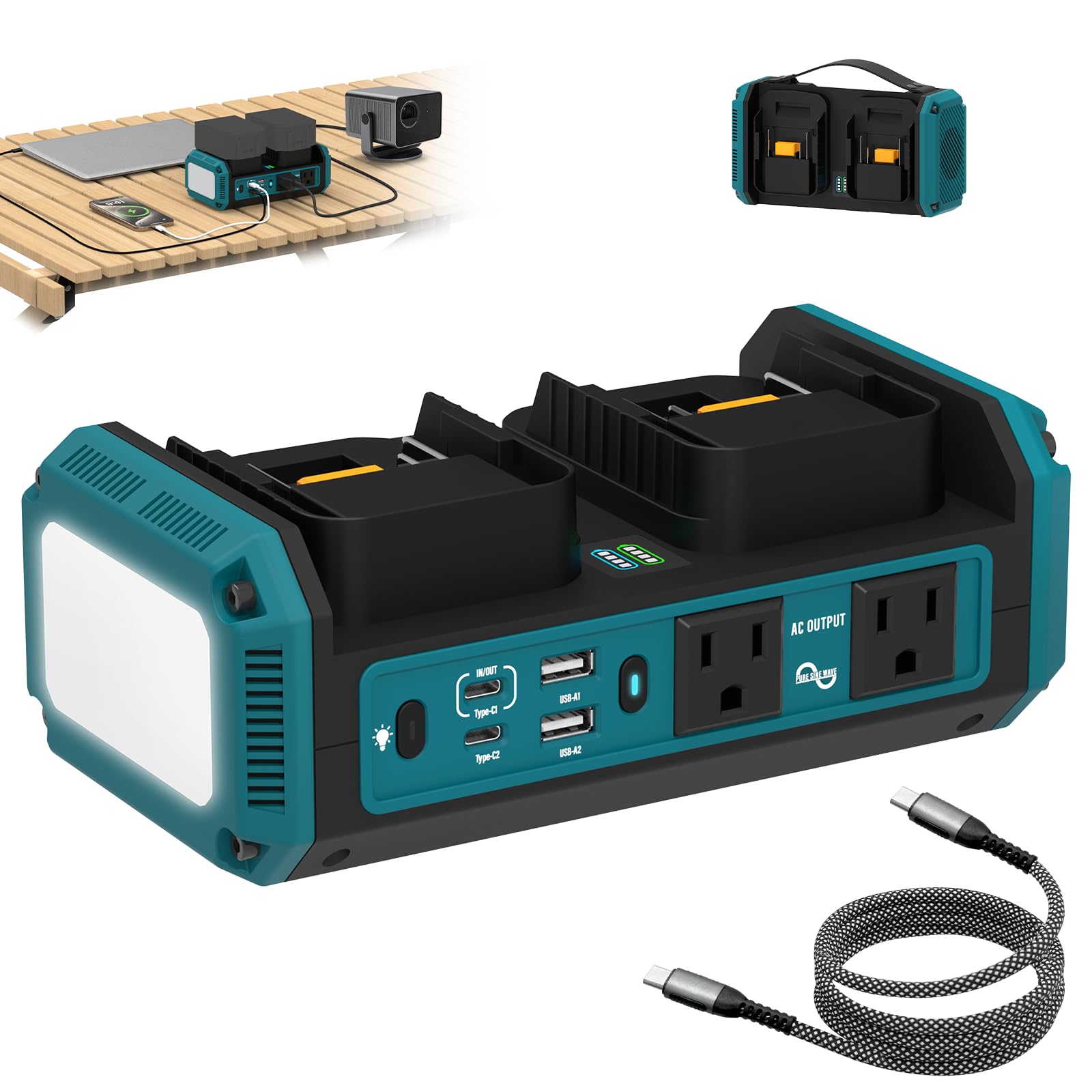 スマホアクセサリー POWER INVERTER Amazon.com: Kzreect 350W Pure Sine Wave Power Inverter Compatible