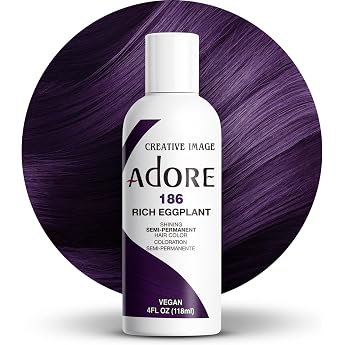 Adore Shining Semi Permanent Hair Colour 186 Rich Eggplant