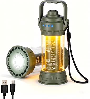 USB-C Rechargeable 2-in-1 Mini Lantern and Flashlight