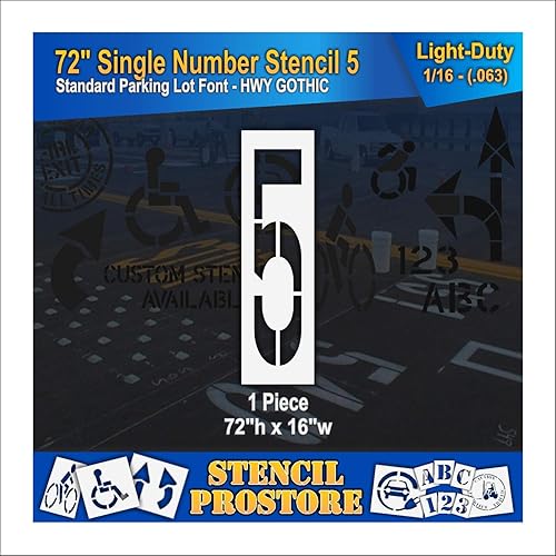 Plantillas para pavimento, 72 pulgadas, nĂşmero Ăşnico 0-9 12 piezas 72 x 16 pulgadas Plantillas para pavimento, 72 pulgadas, nĂşmero Ăşnico 0-9 12 piezas 72 x 16 pulgadas