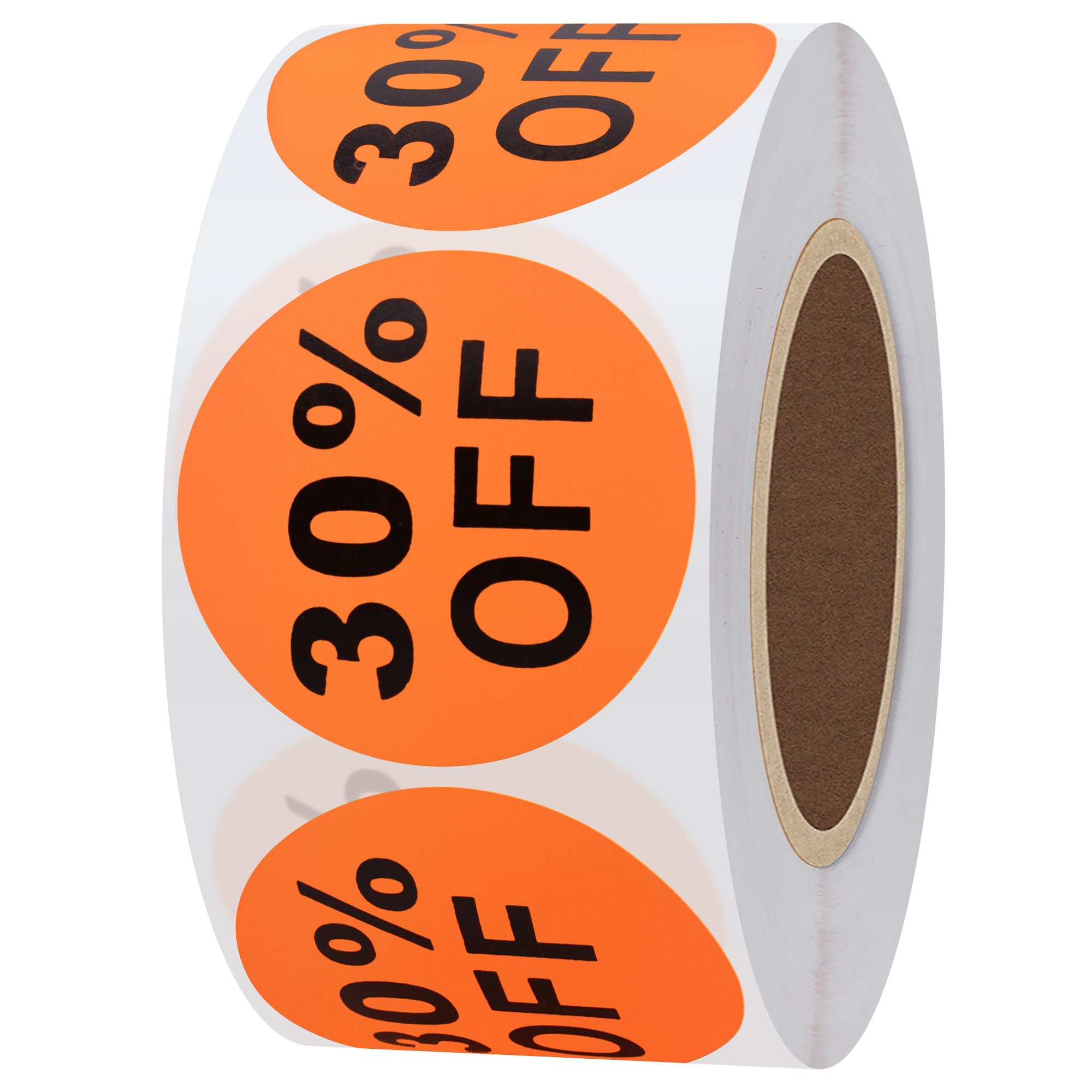 Hycodest 500 pcs Pruduct Stickers Round Promotion Labels for Retail Stores Supermarkets (30%, 1.5 inch) - Image 2