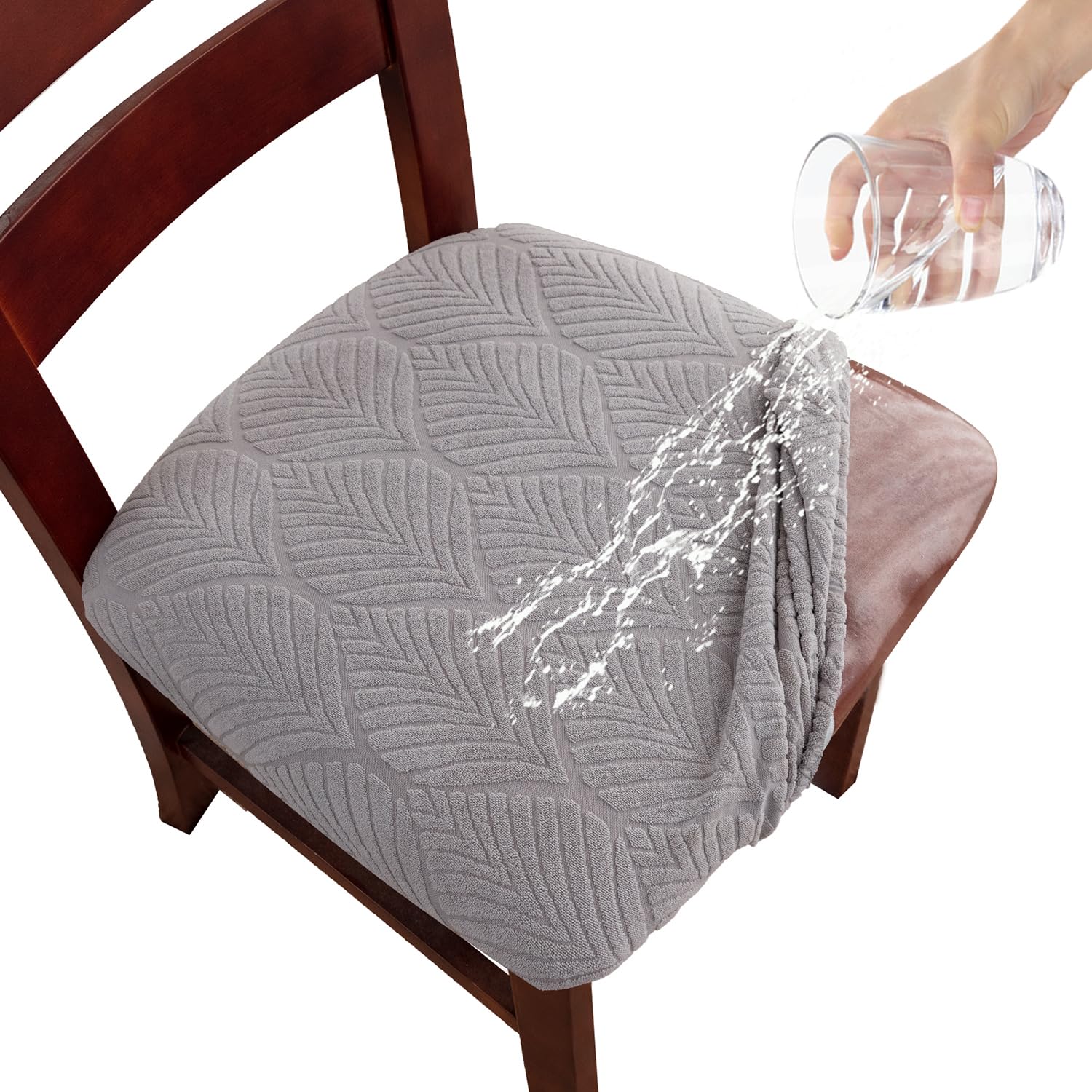 Laurraine Waterproof Dining Chair Seat Covers Set of 4