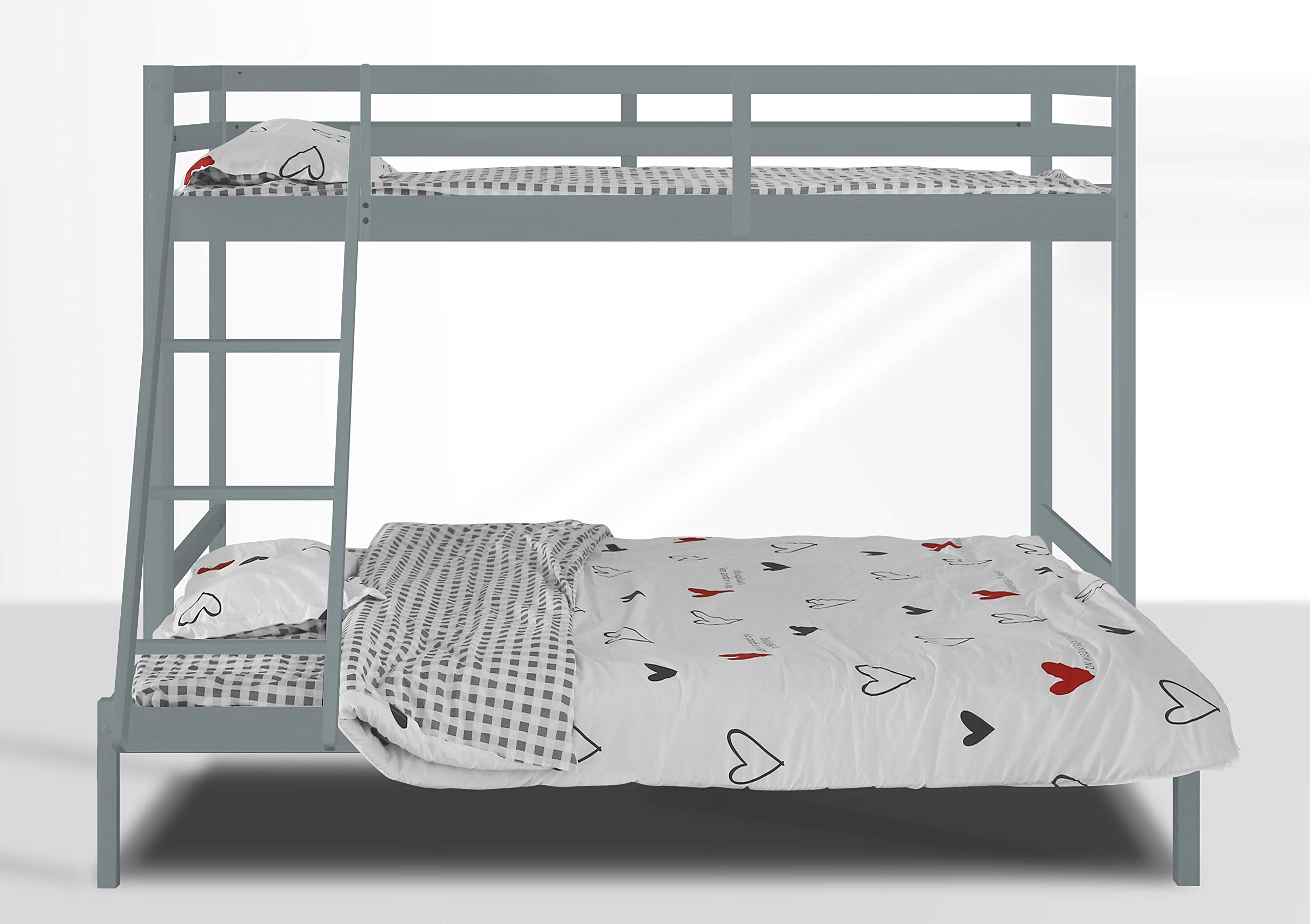 Visco Therapy Kent Wooden Triple Bunk Bed with 3FT Top Bunk and 4FT6