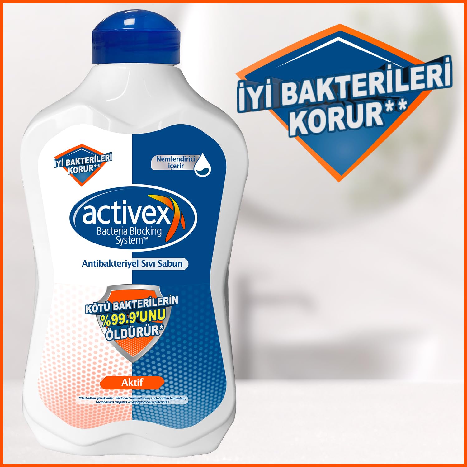ACTIVEX Sıvı Sabun, Aktif, 1.5 Litre