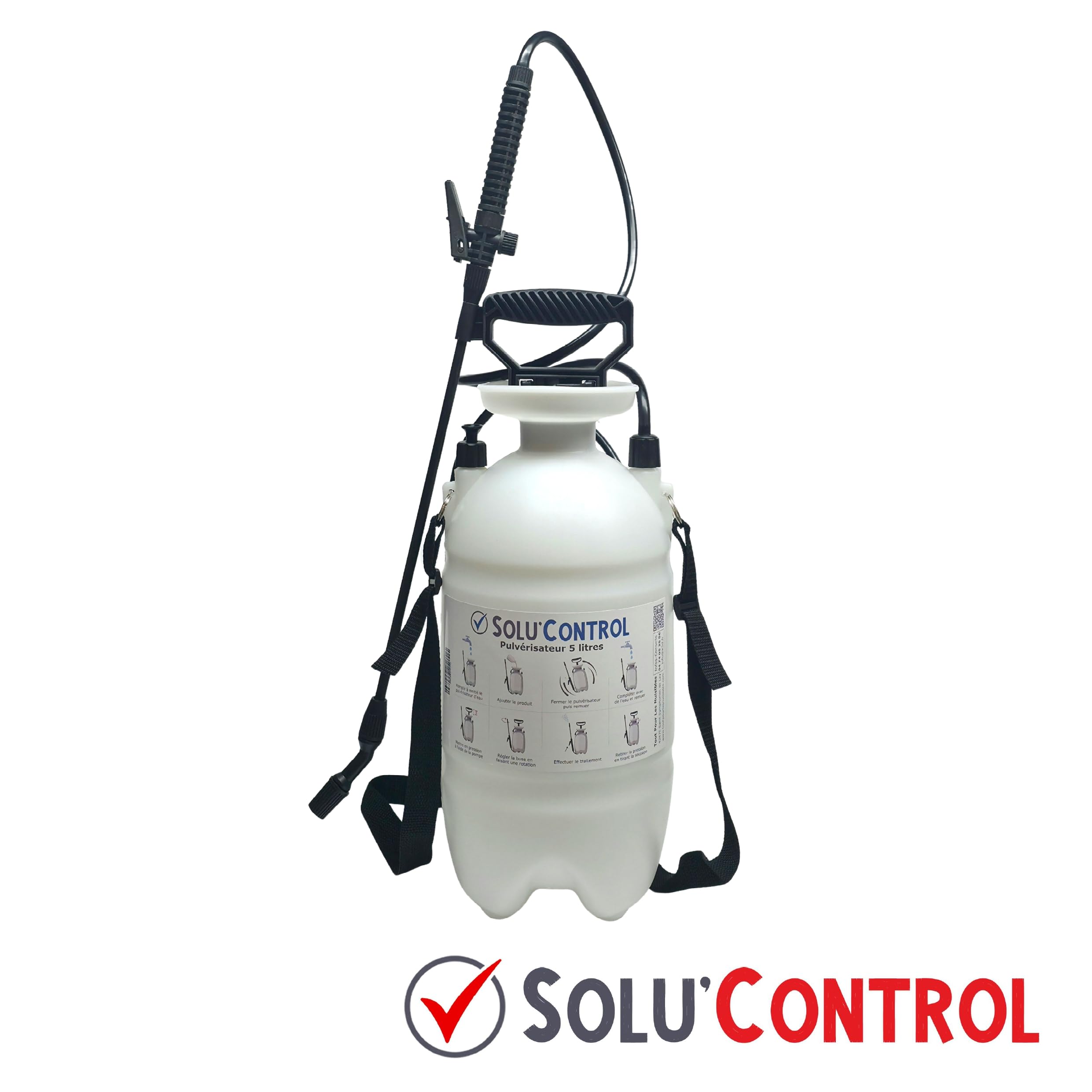 HALTE AUX INSECTES - Kit complet : Insecticide Concentré pour 5 LITRES - Volants et rampants - avec régulateur de croissance S-Methopren - EMULSPHRINE EW++S 250 ml + Pulvérisateur de 5L