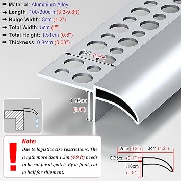 Roof Upper Eaves Eagle's Beak Drip Line, 3.3 to 9.8 ft Rain Diverter Gutters Metal Strip, Balcony Exterior Edge Rainwater Deflector Device(3.0m (9.8ft))