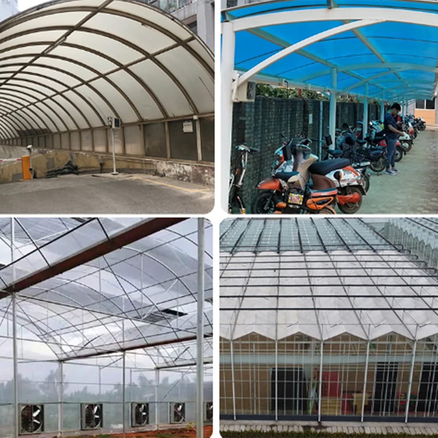 Clear Roof Sheet,1mm Glassfiber Panel Rainproof Daylighting Panels Greenhouse Plastic Tarpaulin Easy to Bend Cut for Cold Frame Cladding (Color:Clear,Size:1x5m)