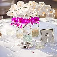 Vista 6 de 240 Piezas Perlas Flotantes SIN Agujero para Jarrones y 2300 PIEZAS para Flotar, Perlas Destacadas Relleno de Jarrón para Centros de Mesa, Cuentas