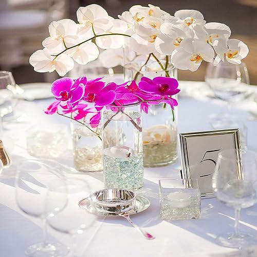 Miniatura 6 de 240 cuentas flotantes sin agujero para jarrones y 2300 piezas para flotar, relleno de jarrón de perlas para centros de mesa, cuentas de pincel de