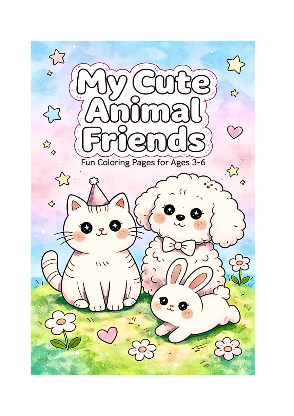 My Cute Animal Friends: Fun Coloring Pages for Ages 3–6