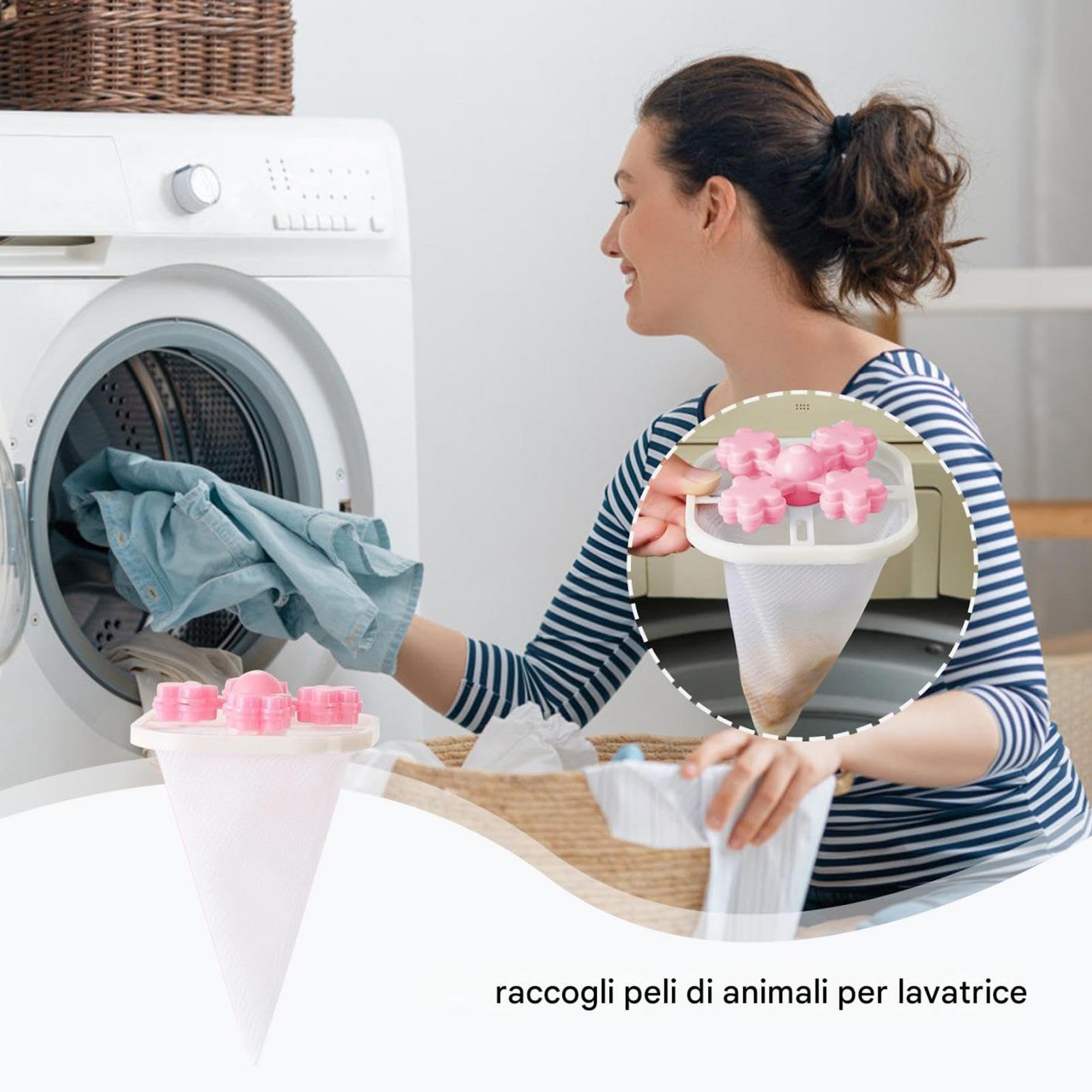 Raccogli Lavatrice Rimuovi Pelucchi, Pallina Per Bucato Riutilizzabile | Filtro Capelli Sfera Pulente Multifunzione Per La Pulizia Del Bucato In Lavatrice Domestica