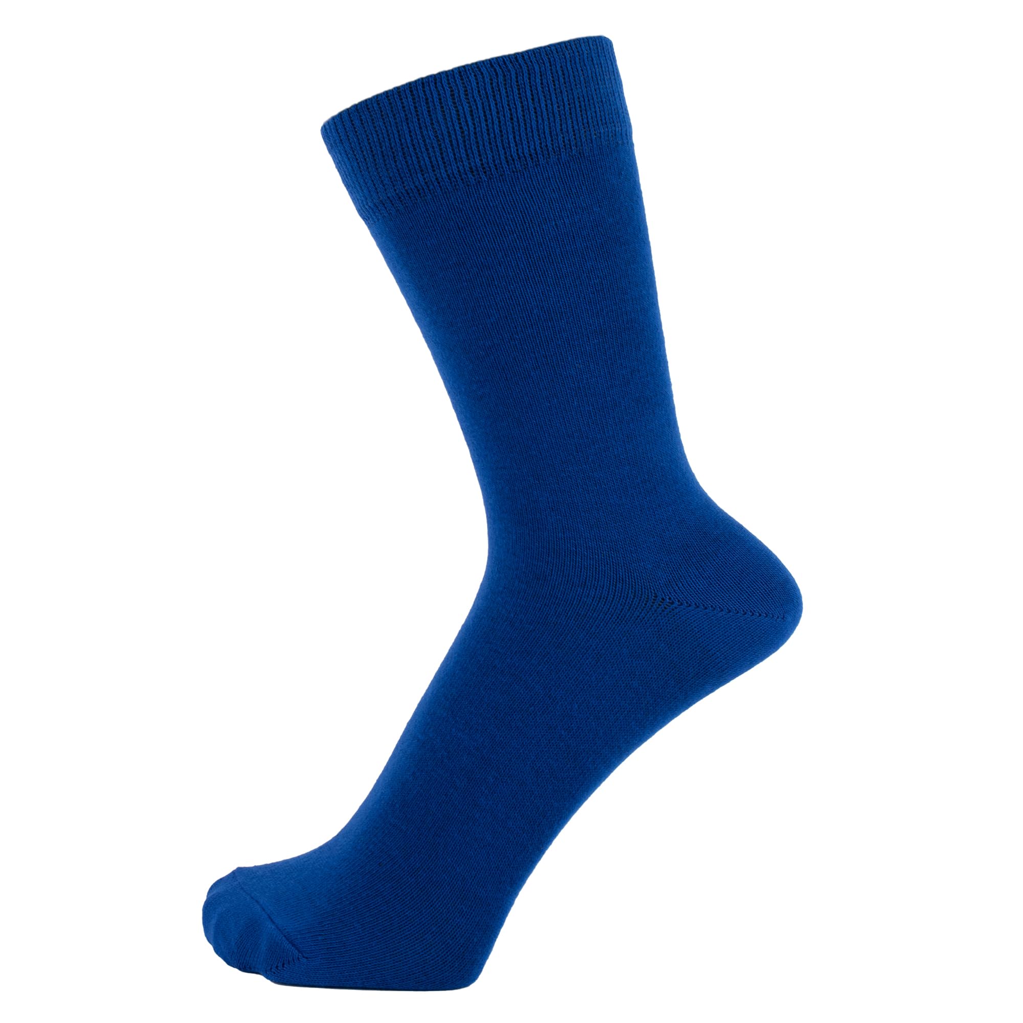 ZAKIRA Finest Combed Cotton Dress Socks in Plain Colours for Men, Women