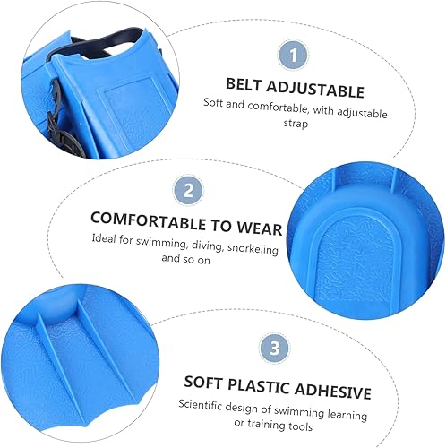 Miniatura 6 de 2 aletas de entrenamiento de natación para jóvenes, aletas de buceo, aletas de buceo cortas, aletas de buceo, aletas de aguas abiertas, flotantes,