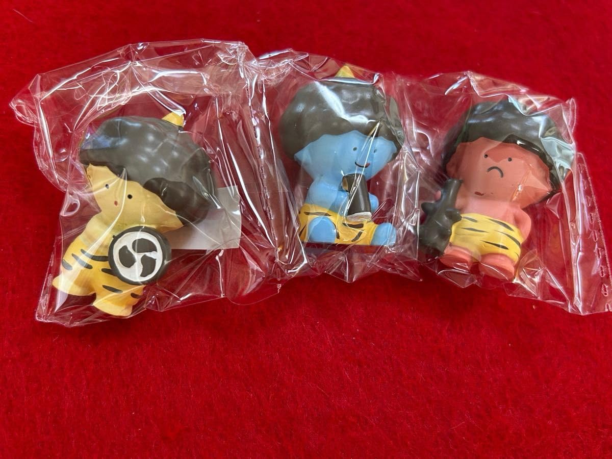 赤鬼 (小) 鬼置物 3個セット　節分 鬼の置物 青鬼 魔除け おに オニ 豆まき 節分 小鬼 黄鬼 その他