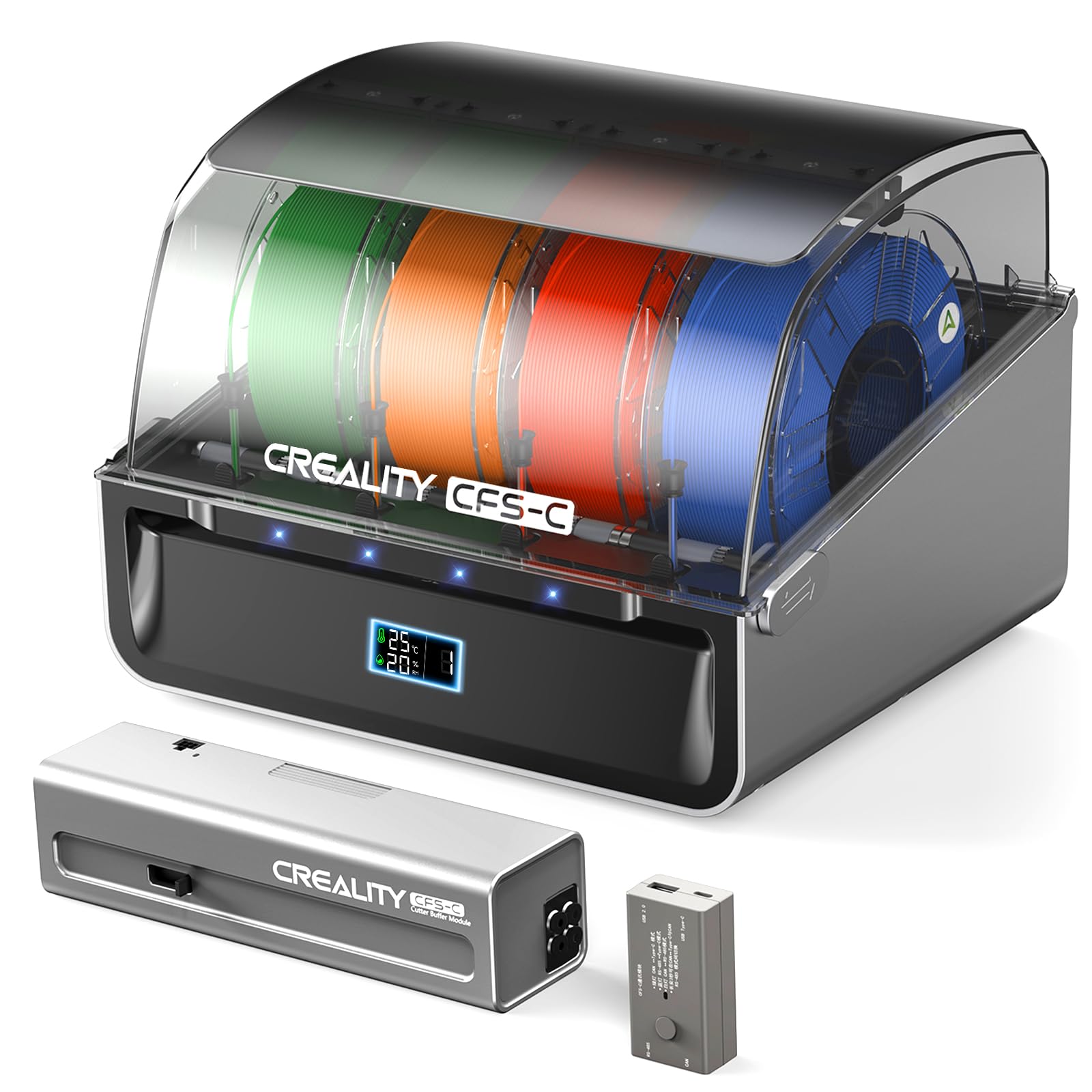 Amazon.co.jp: 公式CREALITY CFS-C、マルチカラースマートフィラメント