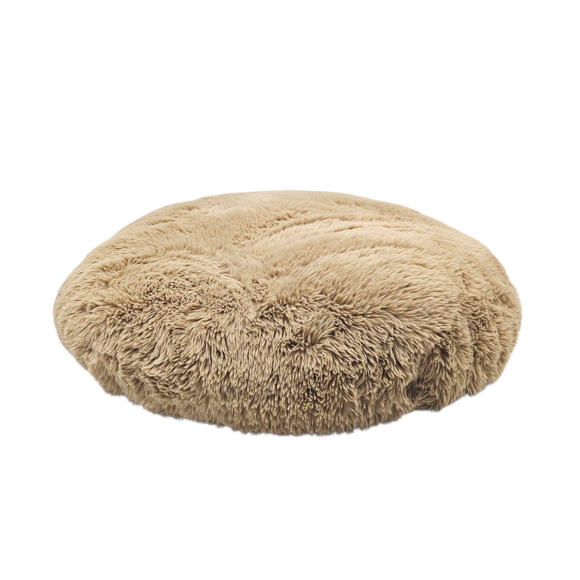 PRASKA RELAXWOLKE Premium Kuschelbett für Hund & Katze – Antistress Tierbett aus extra weichem Fell, formanpassend, beruhigend, Abnehmbarer Bezug, wasch- & trocknergeeignet