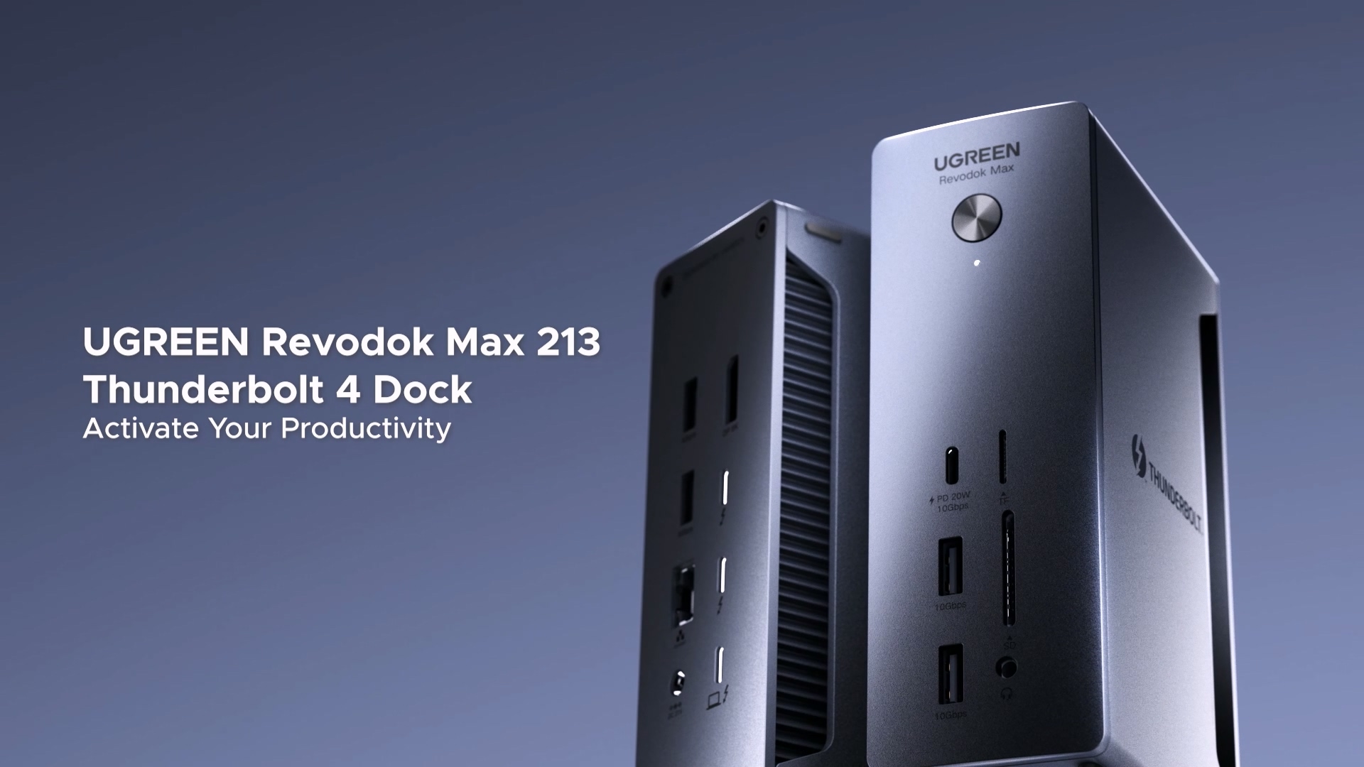 UGREEN Revodok Max 213 Thunderbolt 4 Dock, 13-in-1, Single 8K or