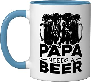 Beer Drinker Beer Festival Alcoholic Liquor Oktoberfest Ceramic Mug, Blue/White