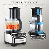 FIMEI Multifunctional Food Processor 1300W, 3 Speeds and Pulse Function, 3.5L Chopper, 1.5L Blender, Grinder, Citrus Juicer, Dough Kneader, Whisk, Shredder, Reversible Slicer, Triple Lock Protection