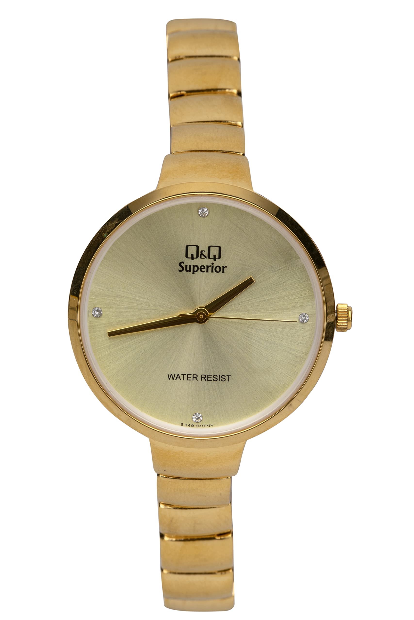 Q&Q Fashion Analog Gold Dial Womens Watch-S349-010NY (B08VWFJ73X) Amazon Price History, Amazon Price Tracker
