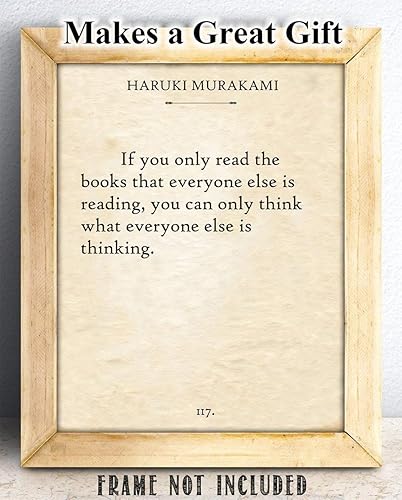 Miniatura 3 de Haruki Murakami - If You Only Read. - 11x14 Unframed Typography Book Page Print - Great Gift Under $15 for Book Lovers