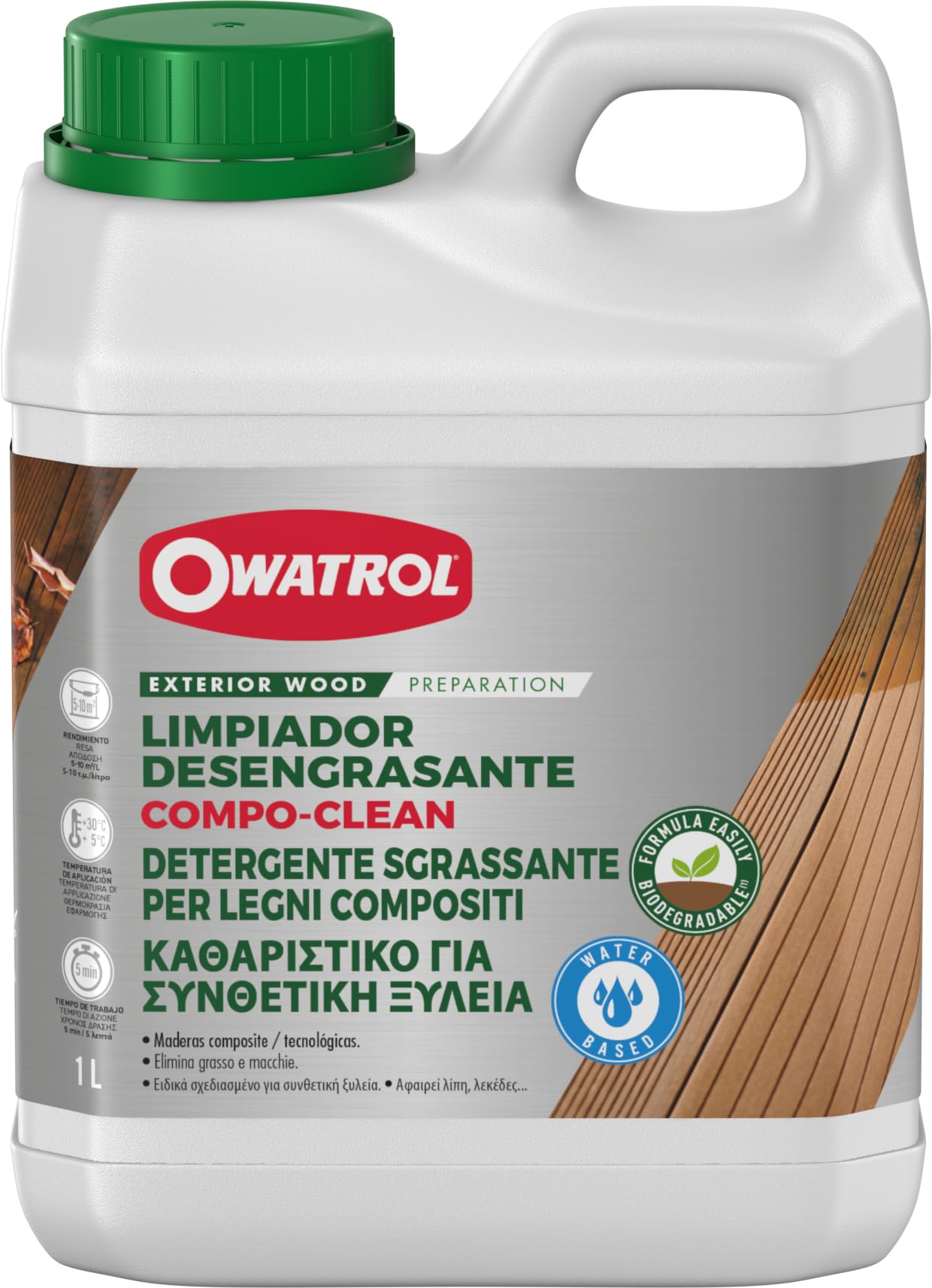 Owatrol de Compo Clean? WPC de limpiador de 1 L lata 1 l (Paquete de 1)