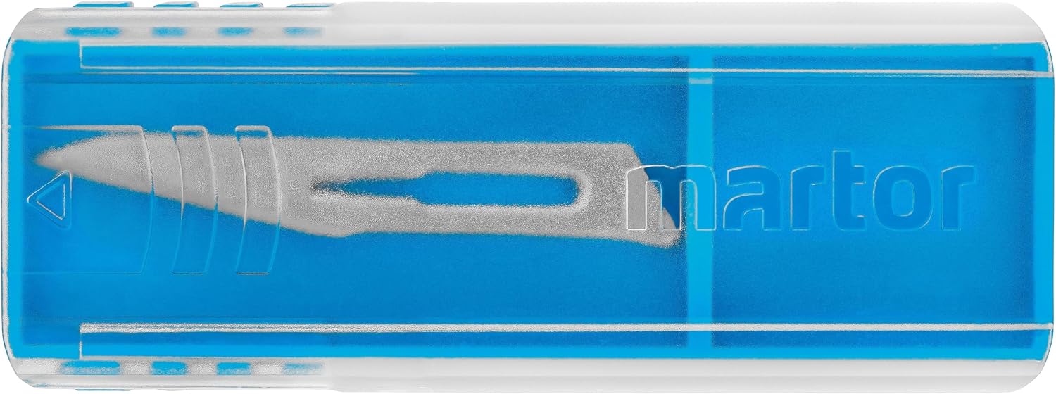 MARTOR 10 x Scalpel Blade, Replacement Blades Graphic Knife, Craft Knife, Deburrer, 5.9 mm, Sharp, Single Use, No. 11