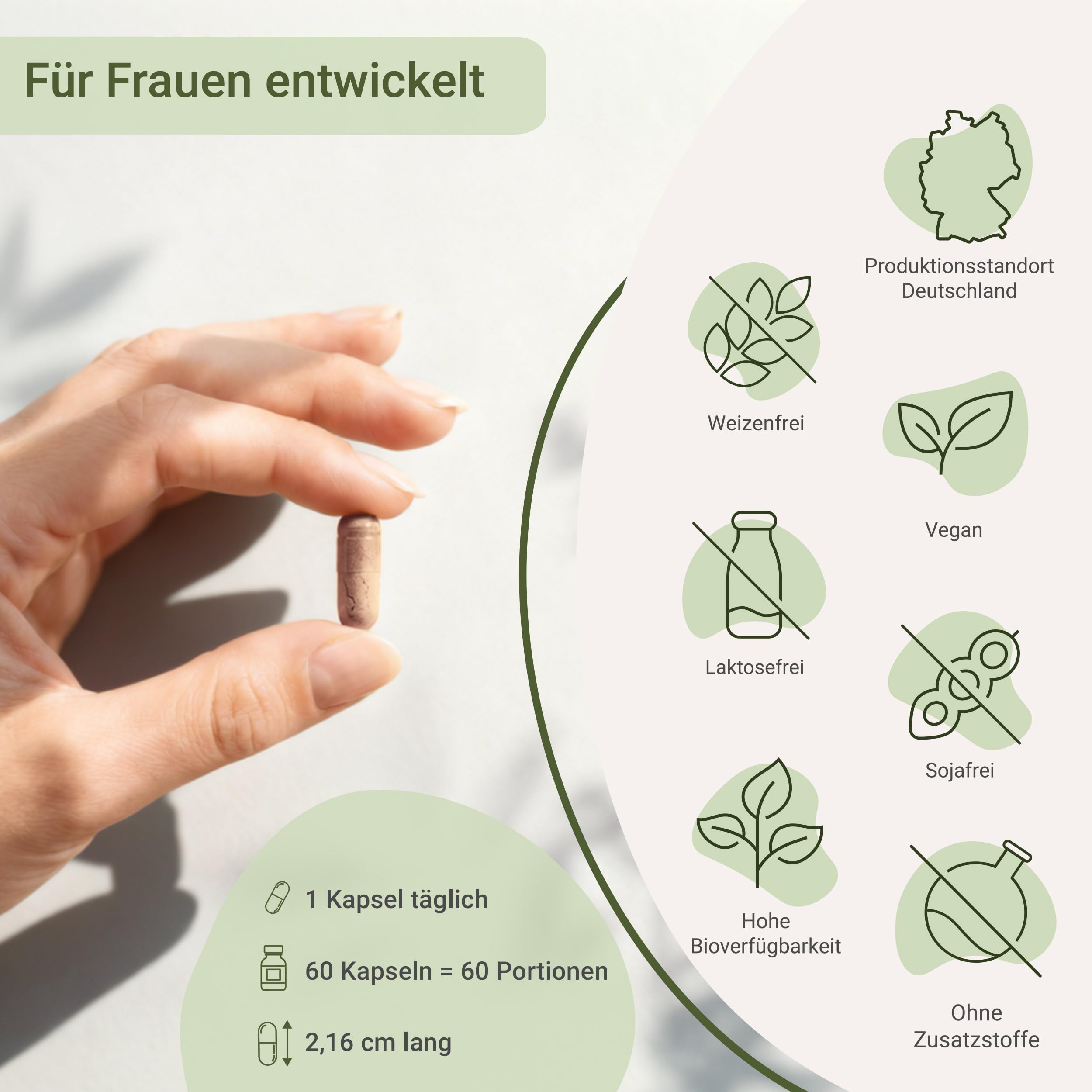 for you frauen balance 2x60 Kapseln- Unterstützt die hormonelle Balance der Frau - Pflanzenextrakte Fenchel, Frauenmantel, Schafgarbe, Rotklee, Hopfen, Mönchspfeffer & Vitamin B5 & B6